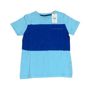 Mini Boden Two-Tone Blue Kids T-Shirt